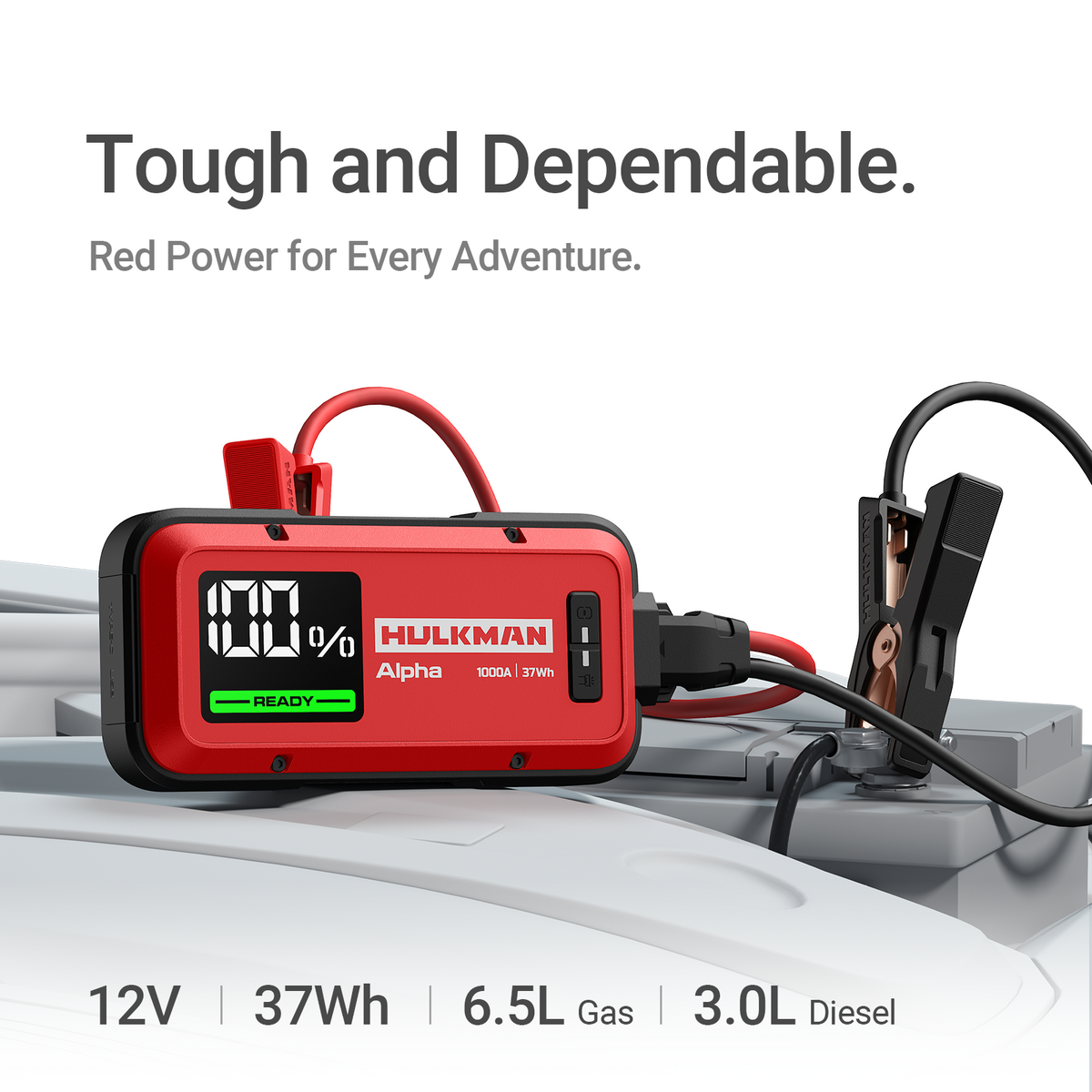 Alpha Ultra Red City Series 1000A Smart Jump Starter for Sedans & Compact SUVs