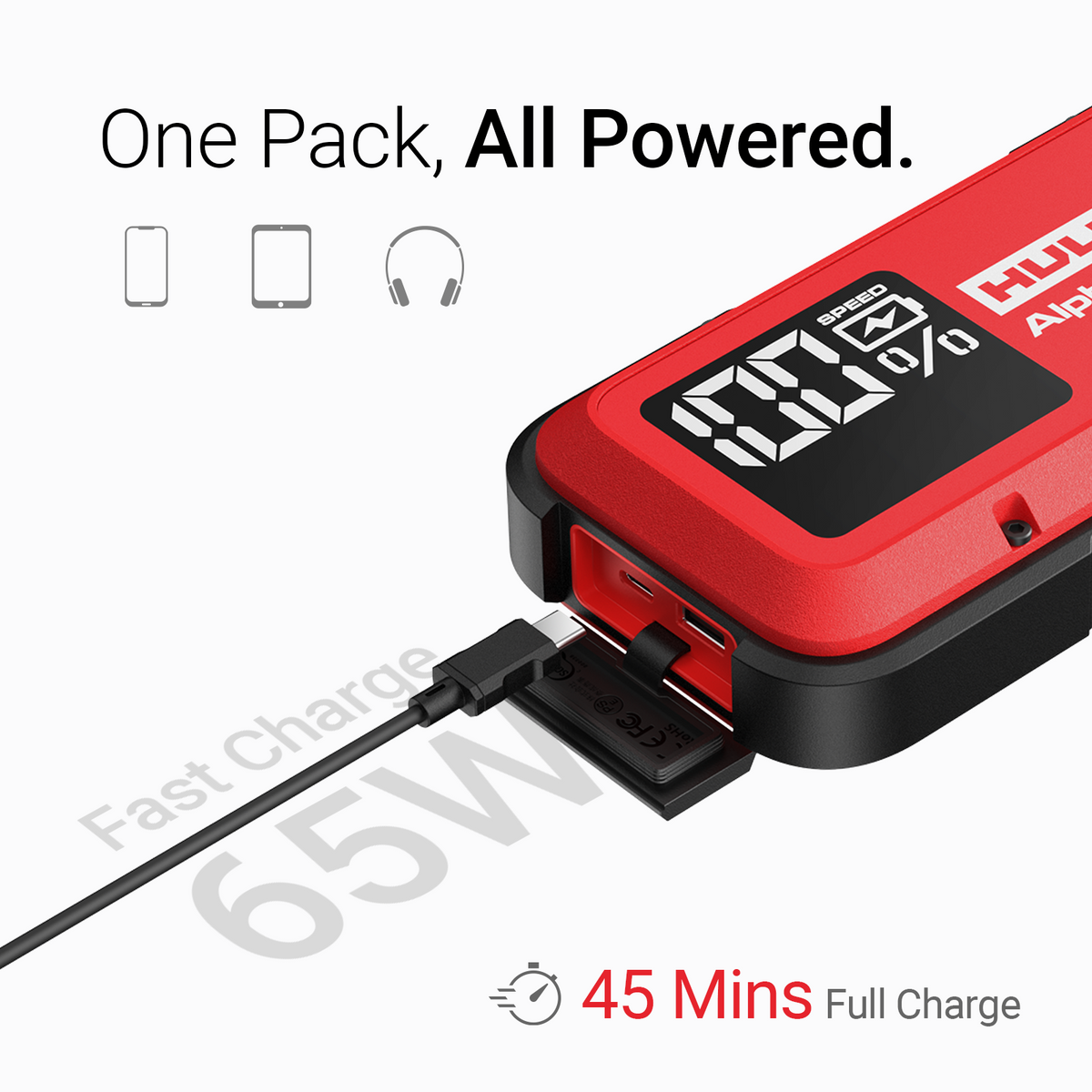 Alpha Ultra Red City Series 1000A Smart Jump Starter for Sedans & Compact SUVs