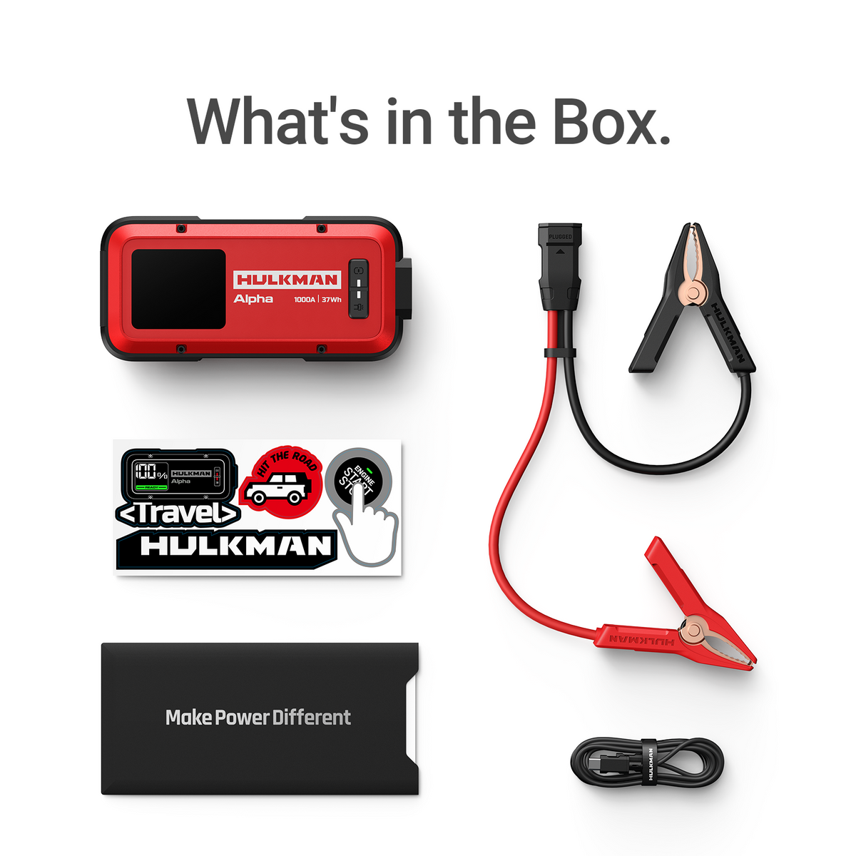 Alpha Ultra Red City Series 1000A Smart Jump Starter for Sedans & Compact SUVs