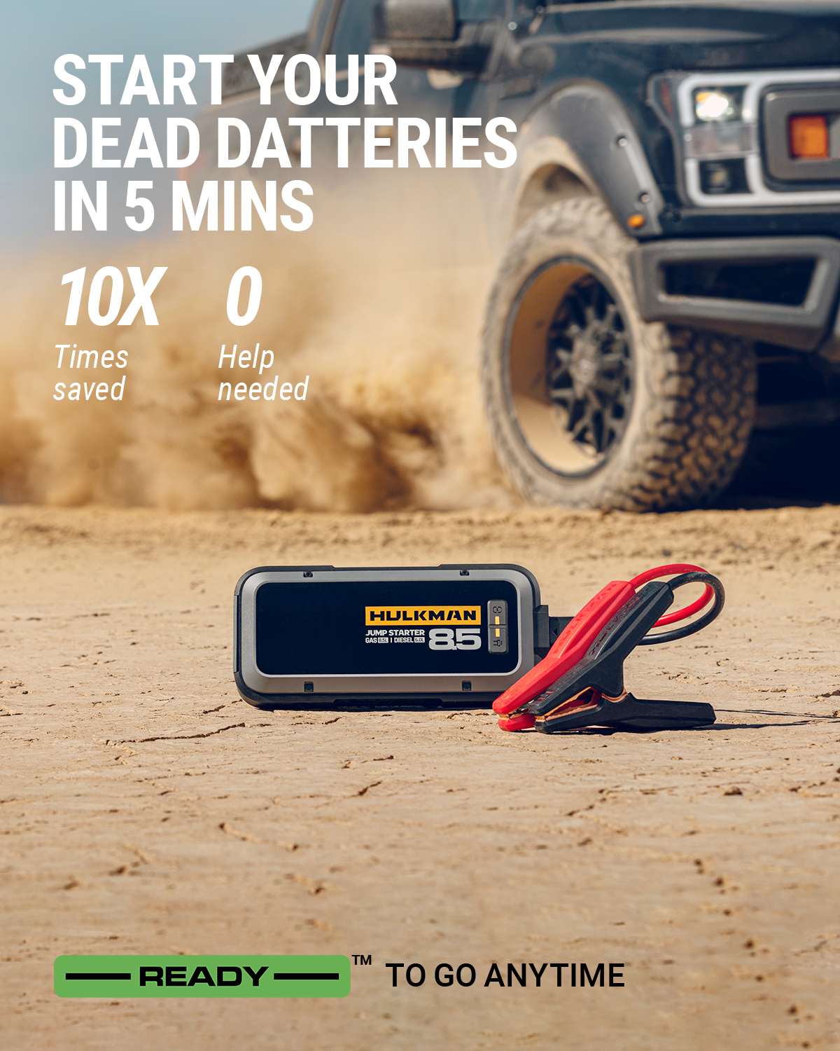 Alpha 85 All-Season Series 2000A Smart Jump Starter Built for Pickups, RVs & Year-Round Driving